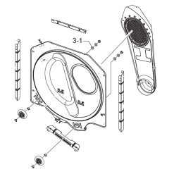 DC97-21492C Samsung Drum Back Module Assembly