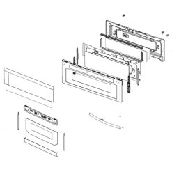 DG94-01281F Samsung Door Assembly