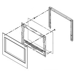 W10909944 Whirlpool Door Glass