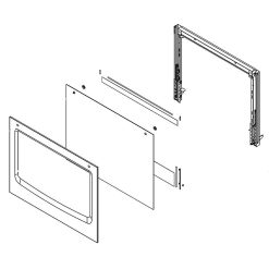 W10914777 Whirlpool Door Glass Assembly