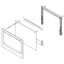 W11110282 Whirlpool Door Glass