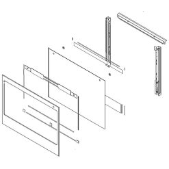 W11457681 Whirlpool Door Glass