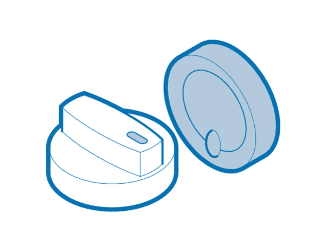 W11380146 Whirlpool Bezel Knob 1 WPL W11380146 Whirlpool Bezel Knob