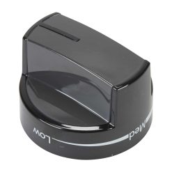 WPW10339442 Whirlpool Range Burner Control Knob Black