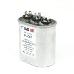POCFD355A Packard Titan HD Run Capacitor 35+5 MFD 440/370 Volt Oval