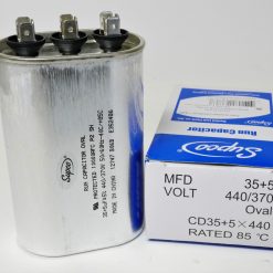 CD35+5X440: OVAL DUAL RUN CAPACITOR. Capacitor Voltage 440VAC Style Oval