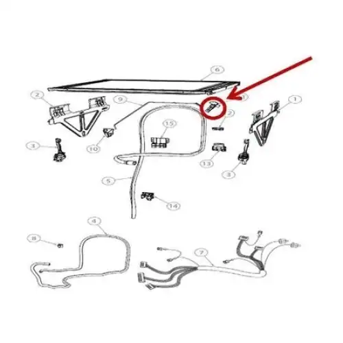 524541 Fisher & Paykel Dishwasher Clip Link Support 608