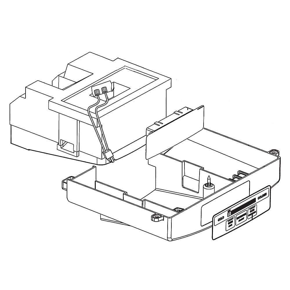 ABQ73946702 - CASE ASSEMBLY,CONTROL REFRIGERATOR