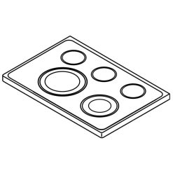 WPL W10814036 Whirlpool Cooktop