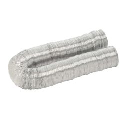 F0450 Deflect-O Supurr-Flex 4" X 50' Dryer Aluminum Multi-layered Metallic Ducting