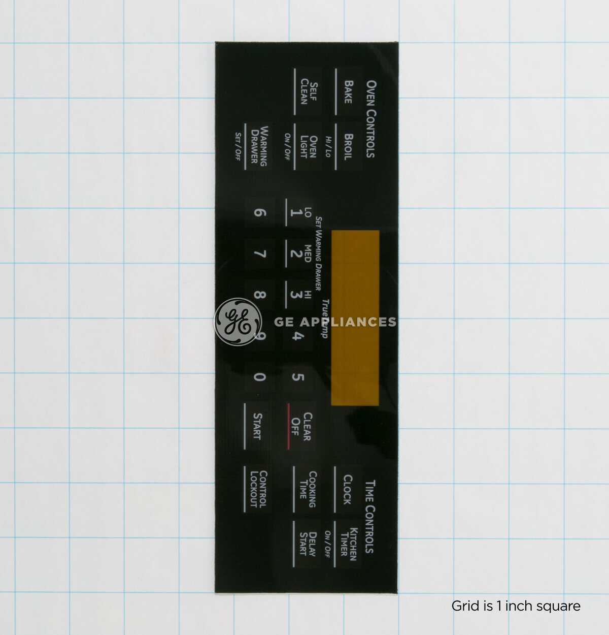 WB27K10277 - RANGE FACEPLATE - T011 BLACK - Image 2