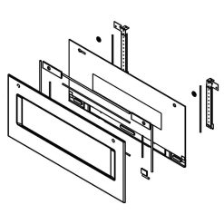 WPL W11600216 Whirlpool Door Glass