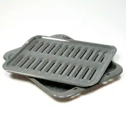 WB48X10056 GE Large Porcelain Broil Pan Set