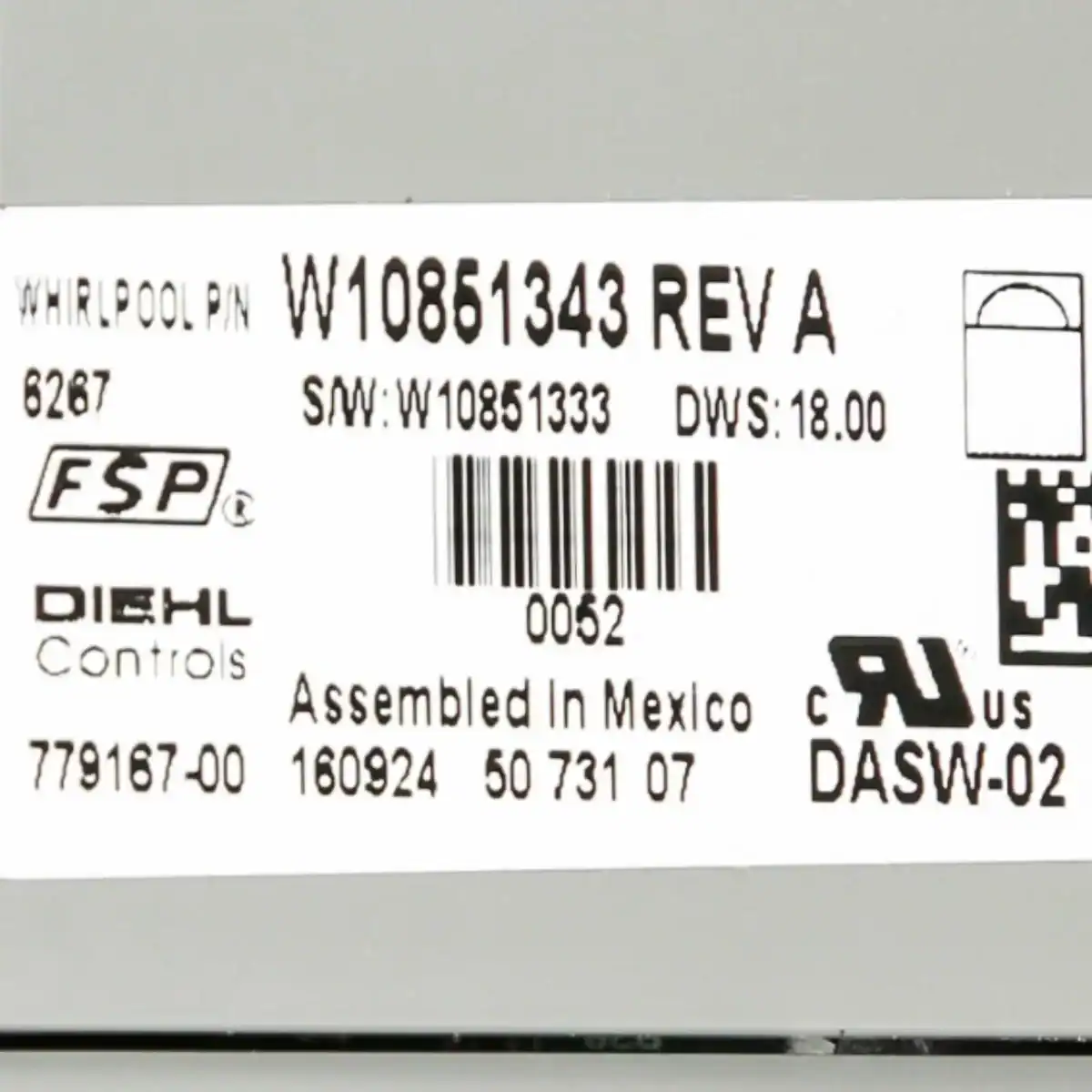 W10854221 Whirlpool Dishwasher Electronic Control Board - Image 9