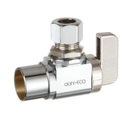 1/2 X 3/8 CHROME PLATED BRASS (LEAD FREE) 1/4-TURN