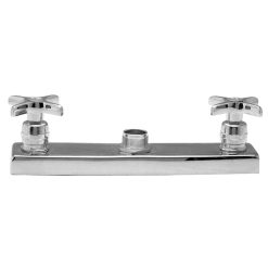 DECKMOUNT 8 CTRS CROSS HANDLES/ LESS SPOUT