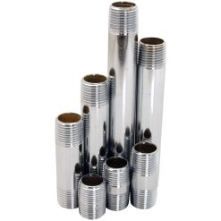 1/2 X 6 CHROME PLATED BRASS NIPPLE