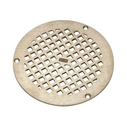6 ROUND TYPE B POLISHED NICKEL BRONZE GRATE FOR Z4