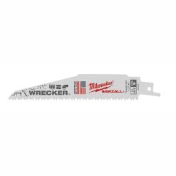 6 8TPI SAWZALL BLADES, THE WRECKER, METAL, PLASTIC
