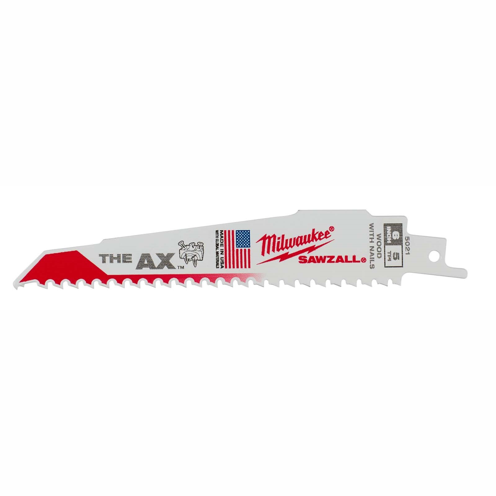 6 5TPI SAWZALL BLADES, THE AX, WOOD (5 PACK) 1 6 5TPI SAWZALL BLADES, THE AX, WOOD (5 PACK)