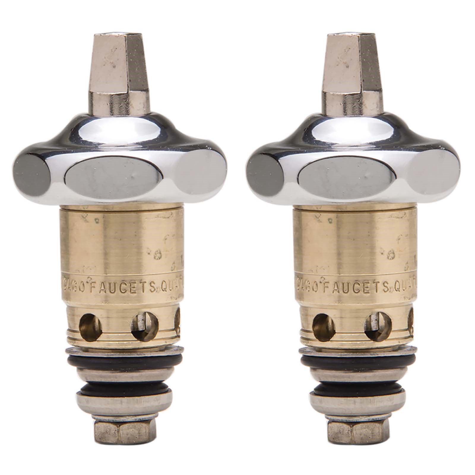 CHICAGO QUATURN STEM PAIR W/ BONNETS (FOR LEVER HA 1 CHICAGO QUATURN STEM PAIR W/ BONNETS (FOR LEVER HA