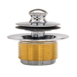 PUSH PULL BRASS TUB CLOSURE FOR 1-7/8-14 MOST BATH