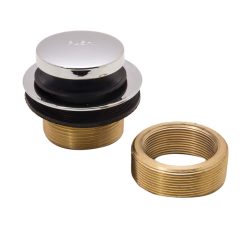 BATH DRAIN, TOUCH-TOE STYLE W/BUSHINGS, CH