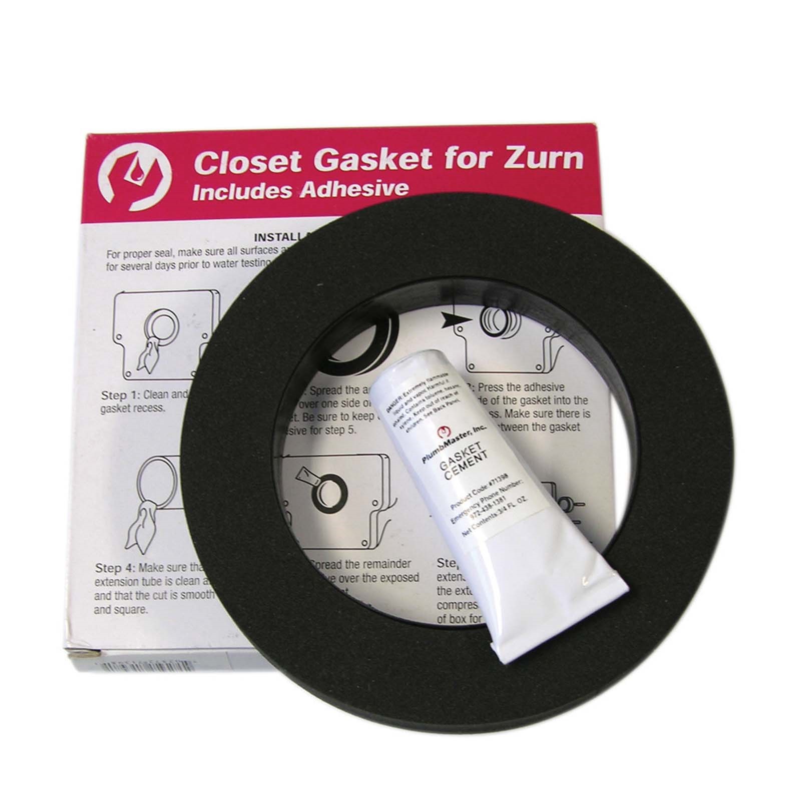 CLOSET GASKET WITH ADHESIVE, 3-9/32 ID X 5-5/32 OD 1 CLOSET GASKET WITH ADHESIVE, 3-9/32 ID X 5-5/32 OD