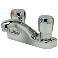 AQUASPEC DECK MOUNT CENTERSET METERING FAUCET WITH