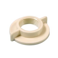 1/2 WHITE PLASTIC LOCKNUT