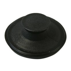 PLASTIC DISPOSAL STOPPER BLACK