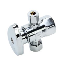 1/4 TRN CRM DISC D-OUTLET STOP 1/2FIP X 3/8COM X 1