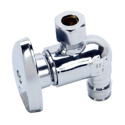 3/8 COMPRESSION X 1/2 PEX 1/4 TURN CERAMIC DISC ST