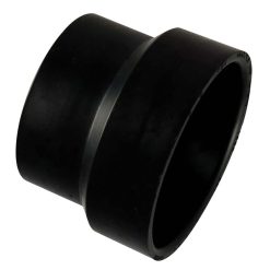2 X 1-1/2 HUB X HUB DWV REDUCING COUPLING ABS BLAC