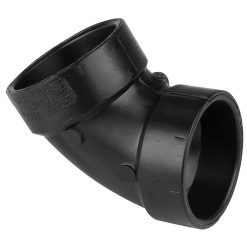 2 HUB DWV 60° ELBOW ABS BLACK