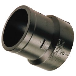 3 X 3 HUB X NO HUB DWV SOIL PIPE ADAPTER ABS BLACK
