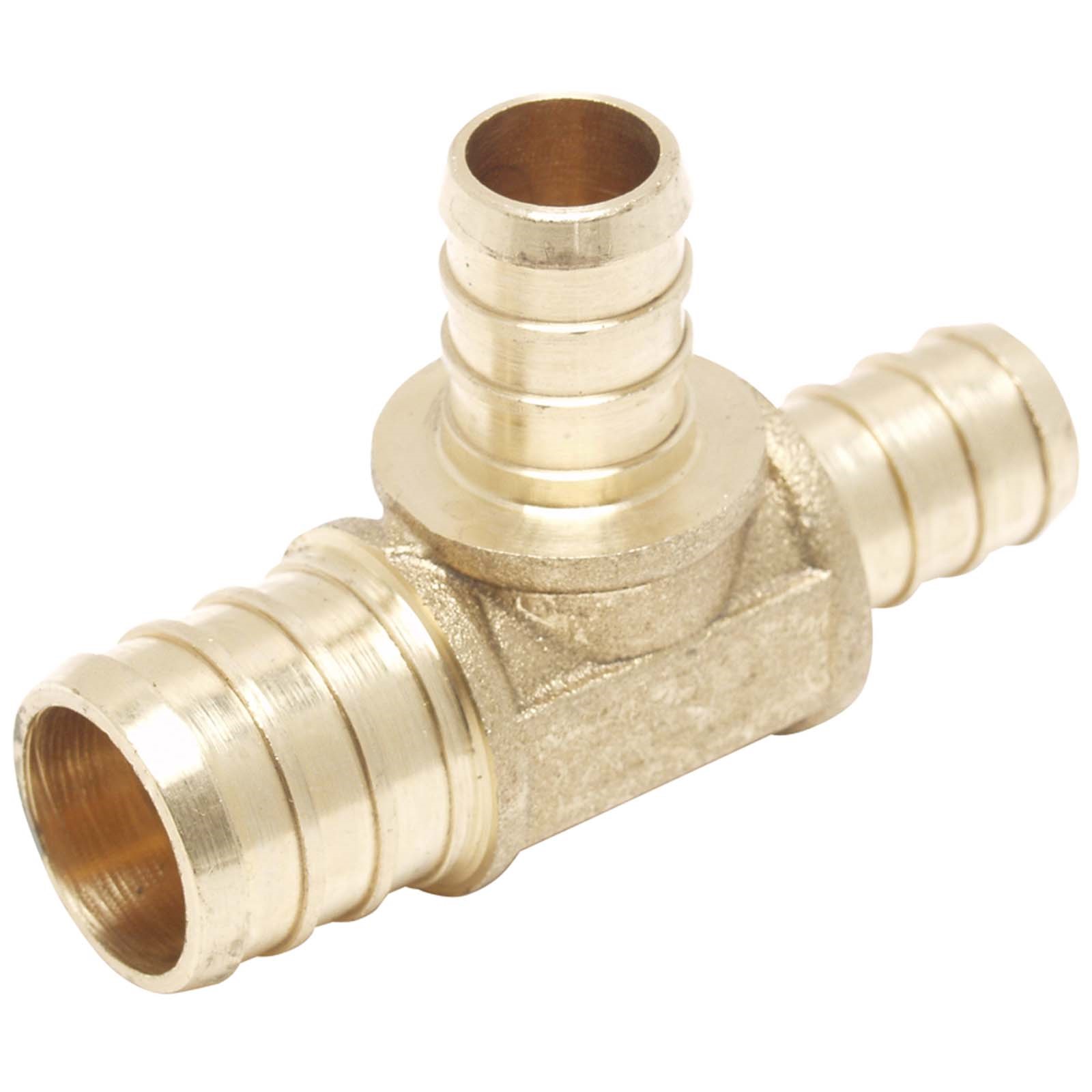 3/4 X 1/2 X 1/2 PEX PROSERIES BRASS REDUCING TEE 1 3/4 X 1/2 X 1/2 PEX PROSERIES BRASS REDUCING TEE