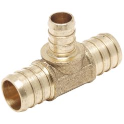 3/4 X 3/4 X 1/2 PEX PROSERIES BRASS REDUCING TEE