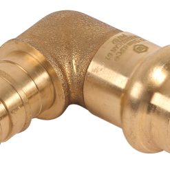1/2 PRESS X 1/2 PEX EXPANSION BRASS 90 DEG ADAPTER