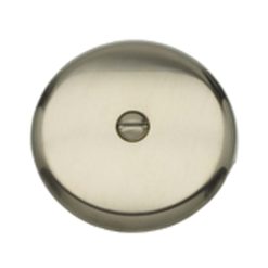 OVERFLOW PLATE, ROUND, ONE-HOLE