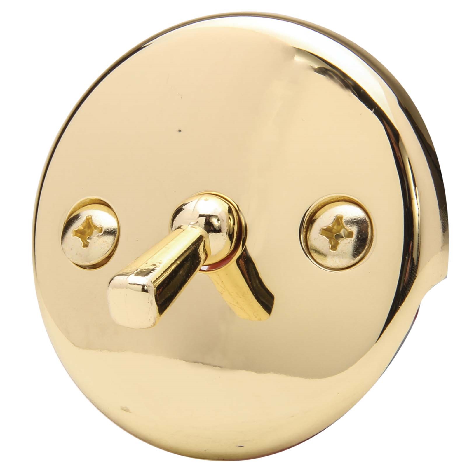 SOLID BRASS ROUND OVERFLOW PLATE, POLISHED BRASS 1 SOLID BRASS ROUND OVERFLOW PLATE, POLISHED BRASS