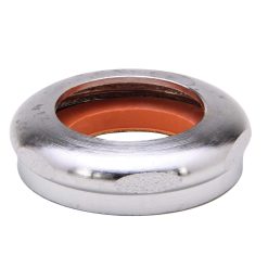S/J NUT 1-1/2X1-1/4 BRASS CH W/WSHR & RING