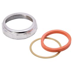 S/J NUT 1-1/2X1-1/2 DIE-CAST CH W/WSHR & RING