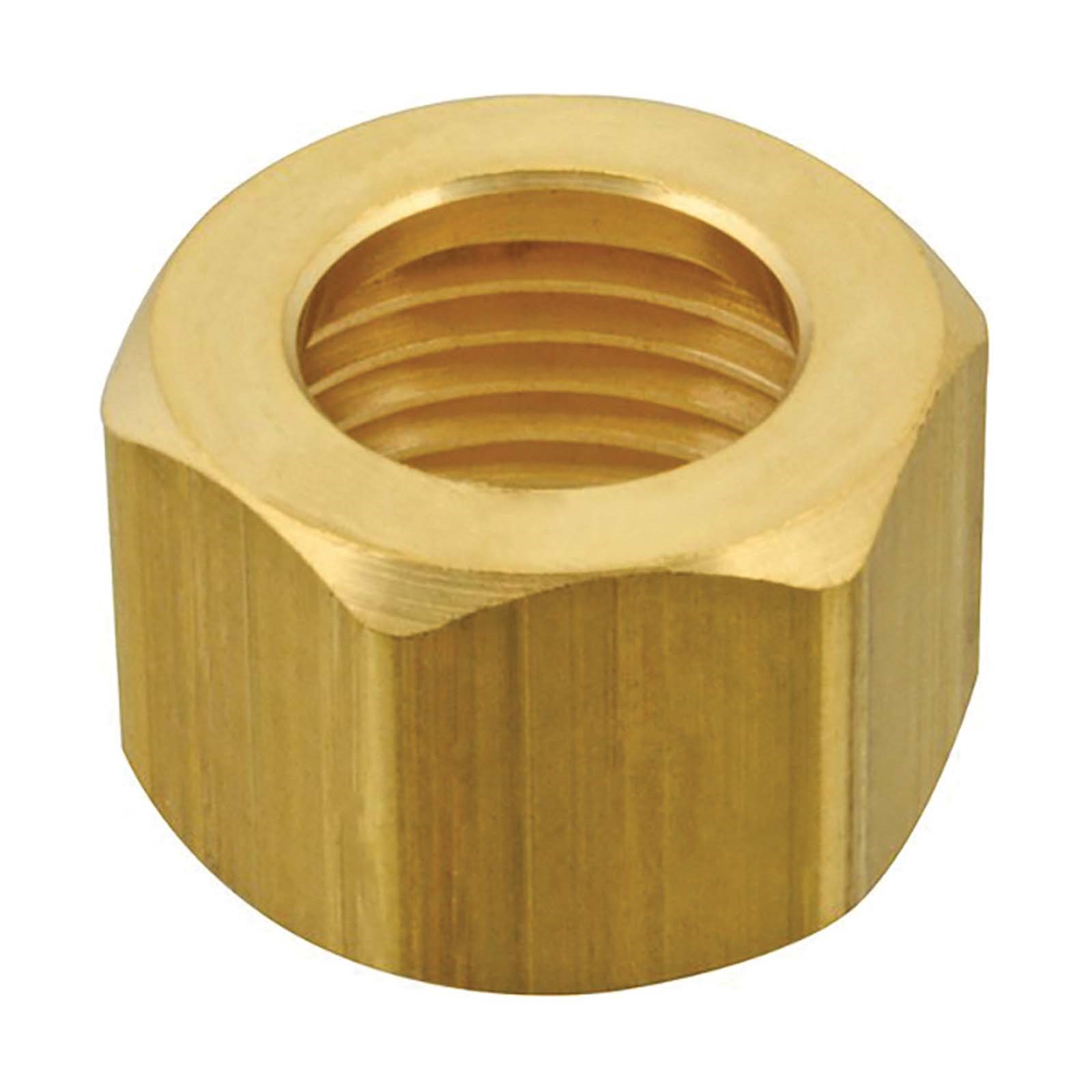 BRASS HEX FAUCET SHANK NUT FOR T&S RIGID BASE FAUC 1 BRASS HEX FAUCET SHANK NUT FOR T&S RIGID BASE FAUC