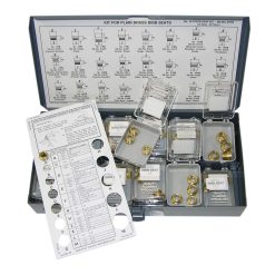 #45 PLAIN BRASS BIBB SEAT STOCK-EZ KIT NOLEAD