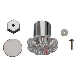 POWERS 420-481 ACRYLIC PLASTIC KNOB, 1-3/8 DIA X 2