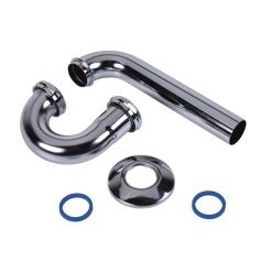 1-1/4 P-TRAP W/ROD BRA NUTS 20GA, CH