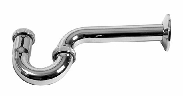1-1/2 P-TRAP W/DIE CAST NUTS 20GA, CH, LESS FLANGE 1 1-1/2 P-TRAP W/DIE CAST NUTS 20GA, CH, LESS FLANGE