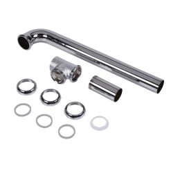 1-1/2 END OUTLET SINK WASTE 17GA,SJ,CH,BAFFLE,W/RO