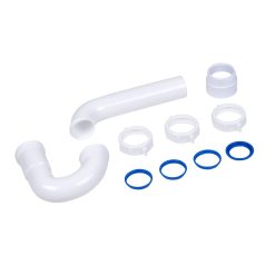 1-1/2 P-TRAP W/THREADED PVC ADAPTER & REVERSIBLE J